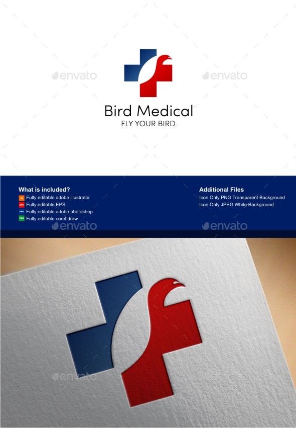 Bird Medical Logo by Digital_Creator GraphicRiver